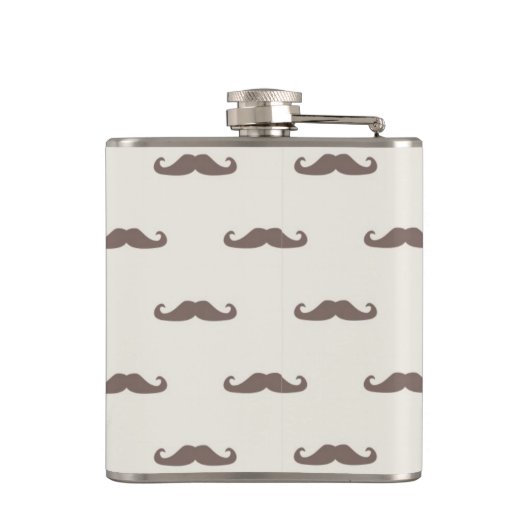 髭のヒップスターパターン3 フラスク (裏面)