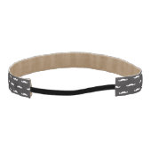 髭のヒップスターパターン アスレチックヘッドバンド (裏面)