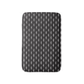 髭のヒップスターパターン バスマット (正面縦)