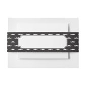 髭のヒップスターパターン 招待状ベリーバンド (正面例)