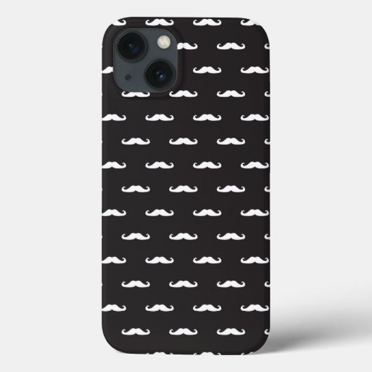 髭のヒップスターパターン Case-Mate iPhoneケース (裏面)