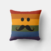 髭のプライドのカスタムの装飾用クッション クッション (裏面)