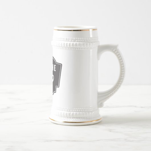 髭のライダービールステイン ビールジョッキ (右)