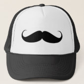 髭のヴィンテージの記号のイラストレーション キャップ (正面)