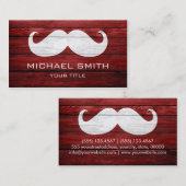 髭のヴィンテージ木 名刺 (正面/裏面)