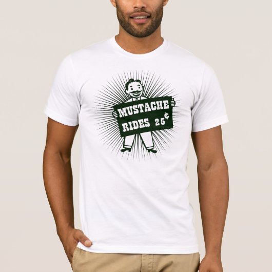 髭の乗車 Tシャツ (正面)