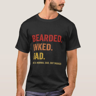 髭の入ったパパは普通のパパが悪い Tシャツ
