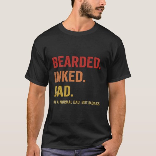 髭の入ったパパは普通のパパが悪い Tシャツ (正面)