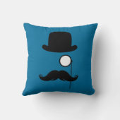 髭の口ひげのStacheの人 クッション (裏面)