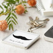 髭の名前をカスタムする キーホルダー (側面)