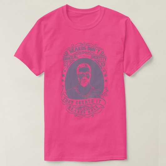 髭の恋人 Tシャツ (デザイン正面)