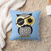 髭の海賊フクロウ クッション (ブランケット)