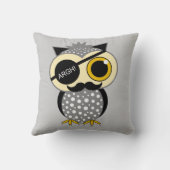 髭の海賊フクロウ クッション (裏面)