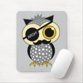 髭の海賊フクロウ マウスパッド (マウス)