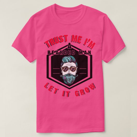 髭の生えた男だと信じて Tシャツ (デザイン正面)