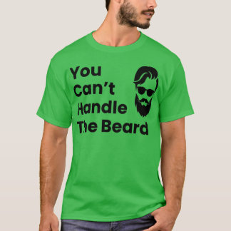 髭の生えた男は扱えない Tシャツ