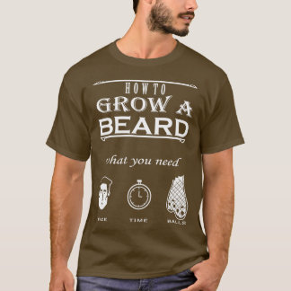 髭の生え方 Tシャツ
