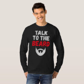 髭の男に話すバイキング Tシャツ (正面フル)