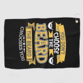 髭の癖が抜ける ゴルフタオル (横)