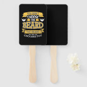 髭の癖が抜ける ハンドファン (正面&裏面)