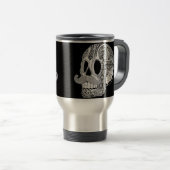 髭の砂糖のスカルのマグ トラベルマグ (正面右)