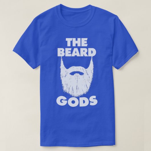 髭の神々ひげ愛好家は白を削らない1 Tシャツ (デザイン正面)