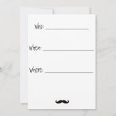 髭の誕生日の招待 招待状 (裏面)