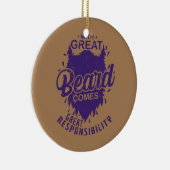 髭の重い来責任 セラミックオーナメント (右)