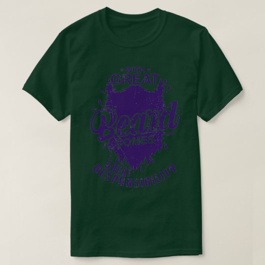 髭の重い来責任 Tシャツ (デザイン正面)