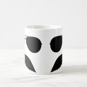 髭の飛行士のマグ コーヒーマグカップ (中央)
