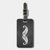髭の黒板の荷物のラベル ラゲッジタグ (正面縦)