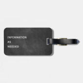 髭の黒板の荷物のラベル ラゲッジタグ (裏面横)