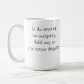 髭のCofeeの緊急のマグ コーヒーマグカップ (左)