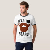 髭のTシャツ、髭を恐れる Tシャツ (正面フル)