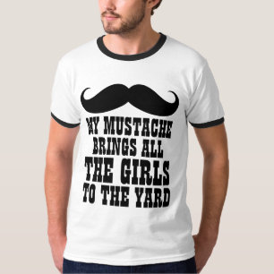 髭はヤードのTシャツに女の子全員を連れて来ます Tシャツ