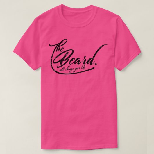 髭は人生を変えたいと思っている1 Tシャツ (デザイン正面)