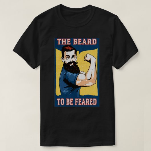 髭は恐れクラシックるTシャツ Tシャツ (デザイン正面)