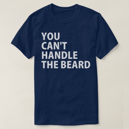 髭は扱えない Tシャツ (デザイン正面)