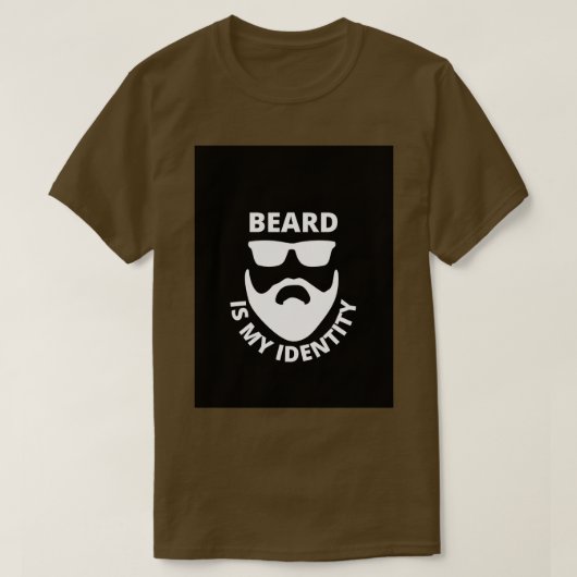 髭は私のアイデンティティ Tシャツ (デザイン正面)