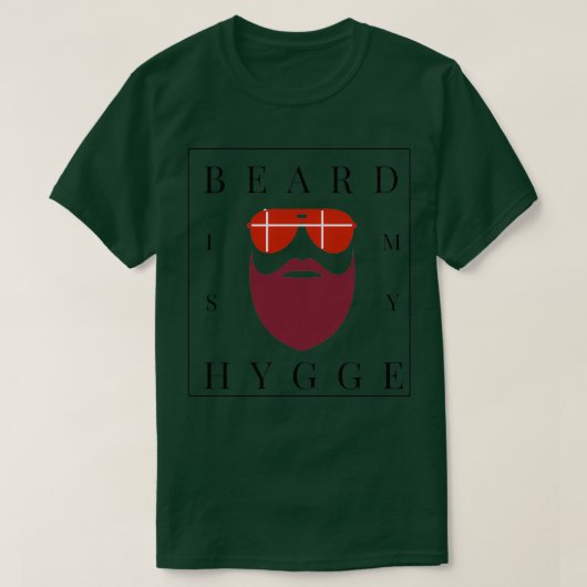 髭は私のハイゲンスケール Tシャツ (デザイン正面)