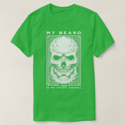 髭は私の霊獣の賜物だ Tシャツ (デザイン正面)