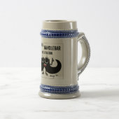 髭は「状態」ステインのハンドルバーを得ました ビールジョッキ (正面右)