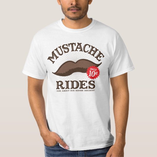 髭はTシャツに乗ります Tシャツ (正面)