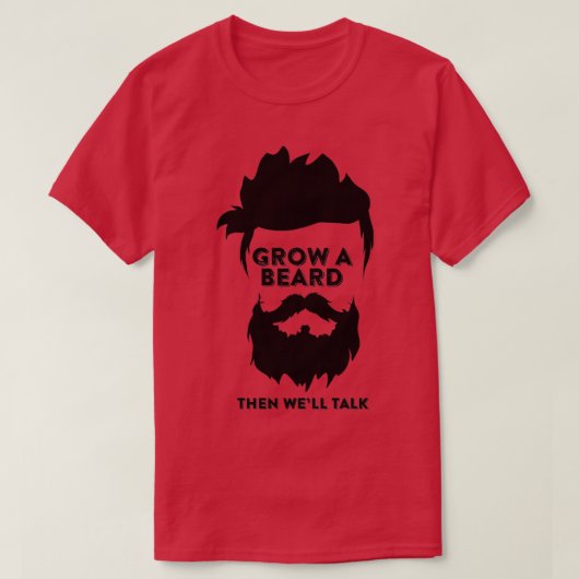 髭を伸ばしてWEx27が話す Tシャツ (デザイン正面)