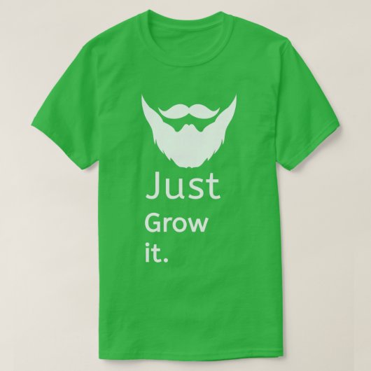 髭を伸ばす Tシャツ (デザイン正面)