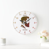 髭を尊重する ラージ壁時計 (ホーム)