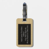 髭を恐れおもしろいる ラゲッジタグ (裏面縦)