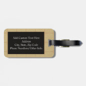 髭を恐れおもしろいる ラゲッジタグ (裏面横)