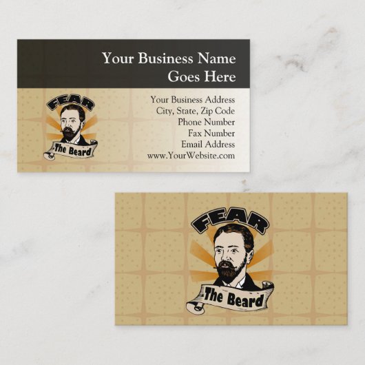 髭を恐れおもしろいる 名刺 (正面/裏面)