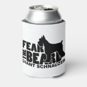 髭を恐れる – ジャイアントシュナウザー 缶クーラー (缶裏面)